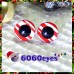 1 Pair Hand Painted Red Ribbon Candy Eyes Plastic Eyes Safety Eyes